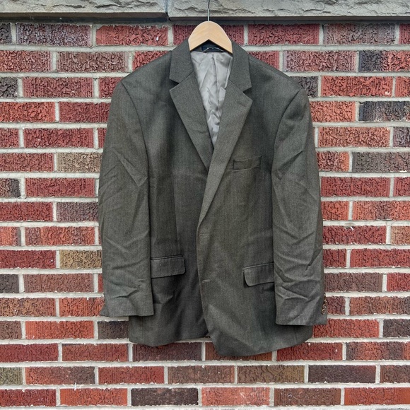iPod Olive Brown Sport Coat Blazer Suit Jacket